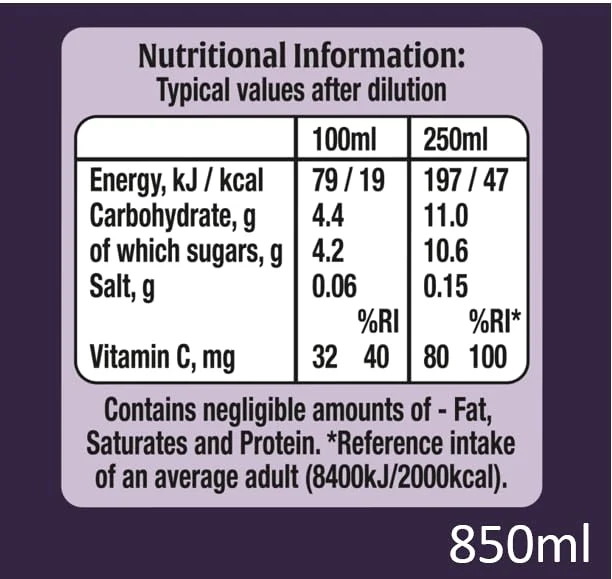 Blackcurrant Concentrate, 850 ml — view 7